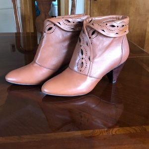 Mix Mooz Brown Leather Booties